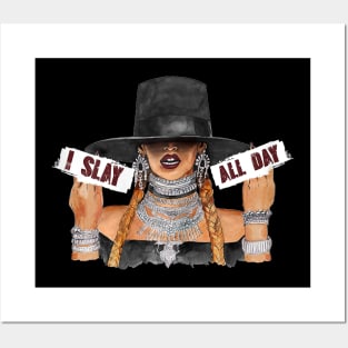 Women's I slay all day fashion Posters and Art